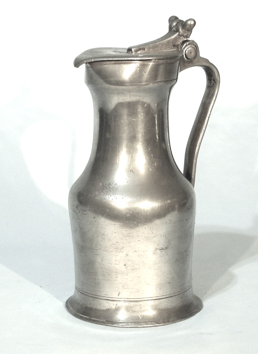 Pewter Wine Pitcher - C Audebec-en-caux, Around 1700-photo-4