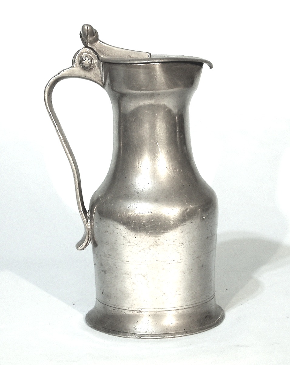 Pewter Wine Pitcher - C Audebec-en-caux, Around 1700