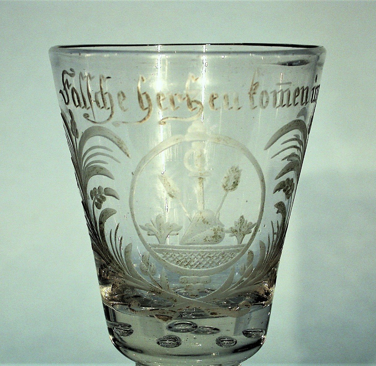 Stemmed Glass, Alsace Or Germany, 18th Century-photo-3