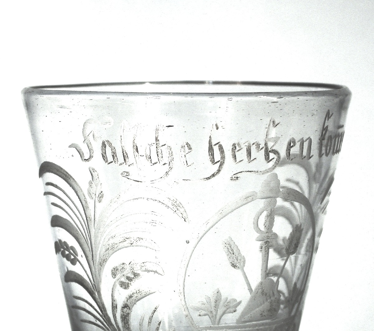 Stemmed Glass, Alsace Or Germany, 18th Century-photo-4