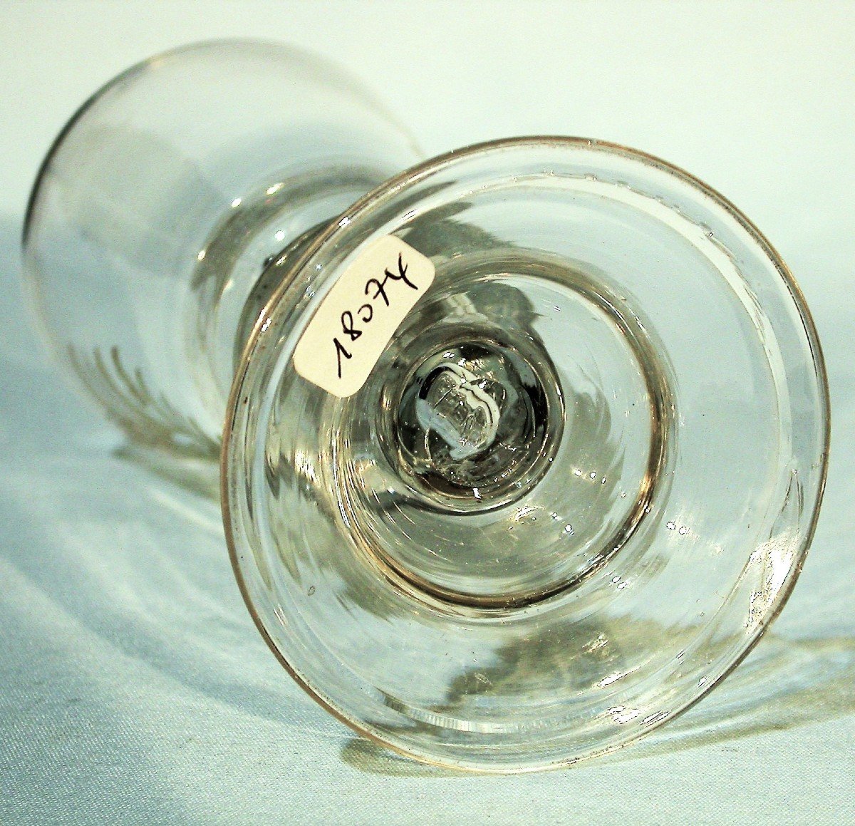 Stemmed Glass, Alsace Or Germany, 18th Century-photo-2