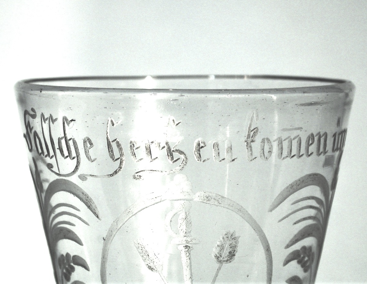 Stemmed Glass, Alsace Or Germany, 18th Century-photo-1
