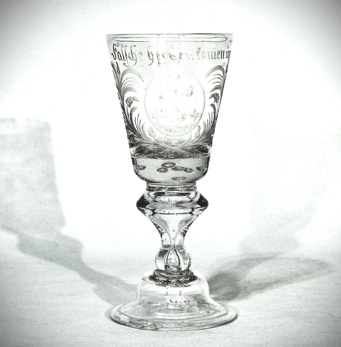 Stemmed Glass, Alsace Or Germany, 18th Century-photo-5