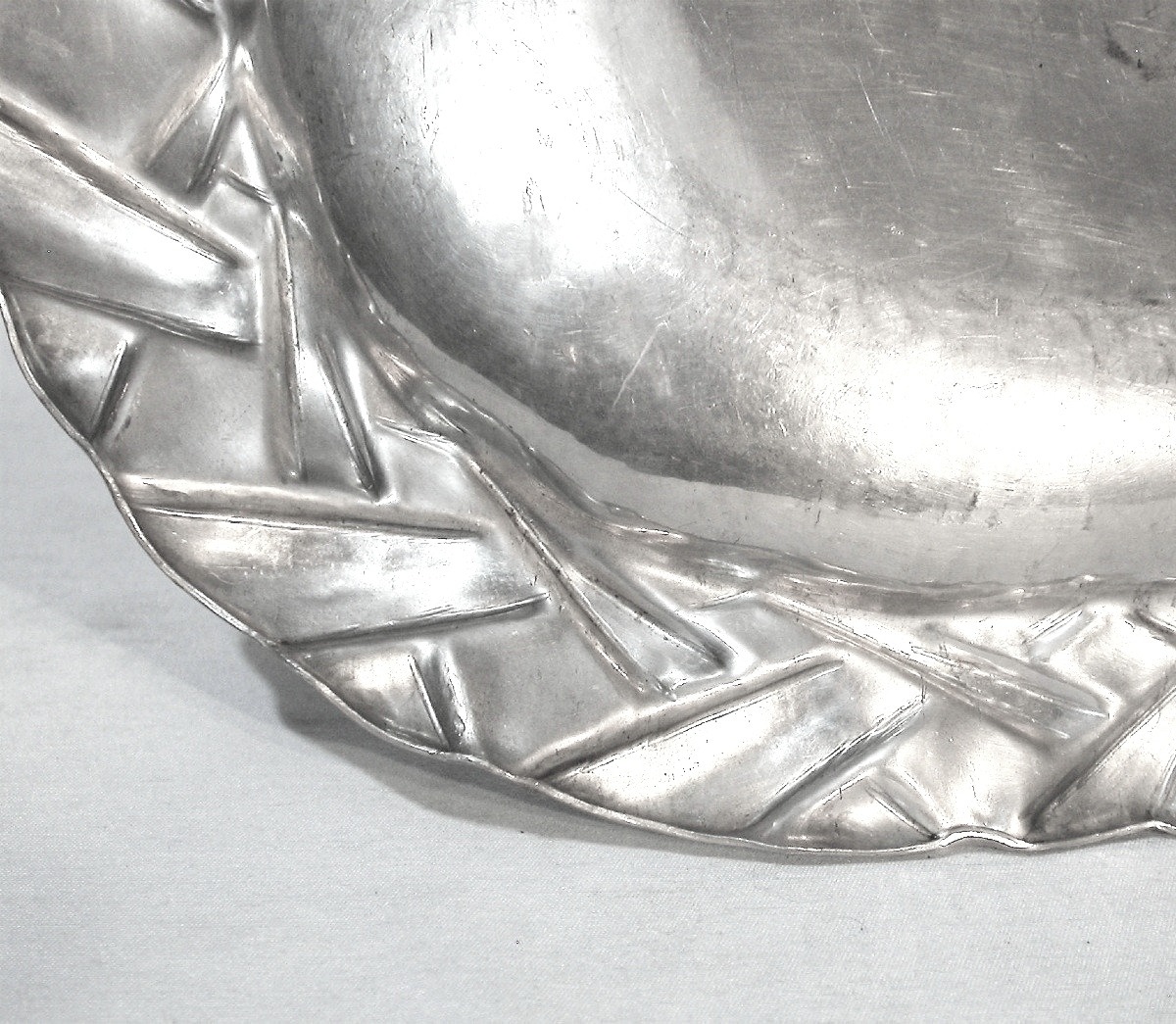 PRESENTOIR "ART DECO" EN ETAIN DE GEORGES IRMAN (IRRMANN)-photo-1