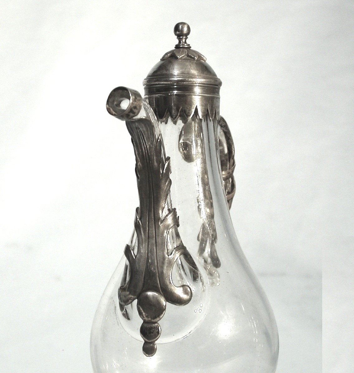 PAIRE DE BURETTES EN VERRE - FIN DU XVIII ème s-photo-2