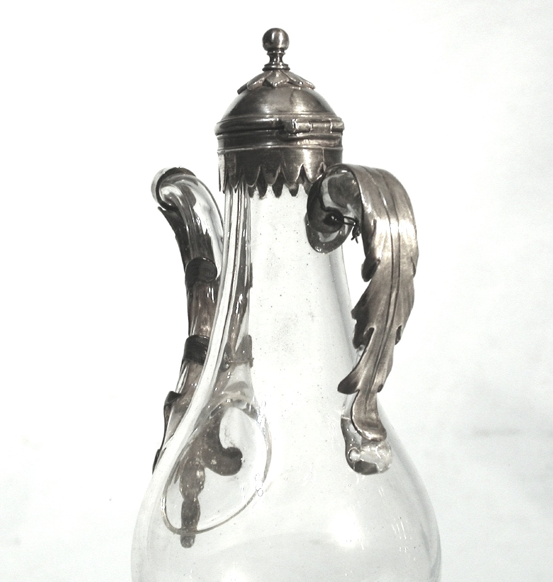 PAIRE DE BURETTES EN VERRE - FIN DU XVIII ème s-photo-3