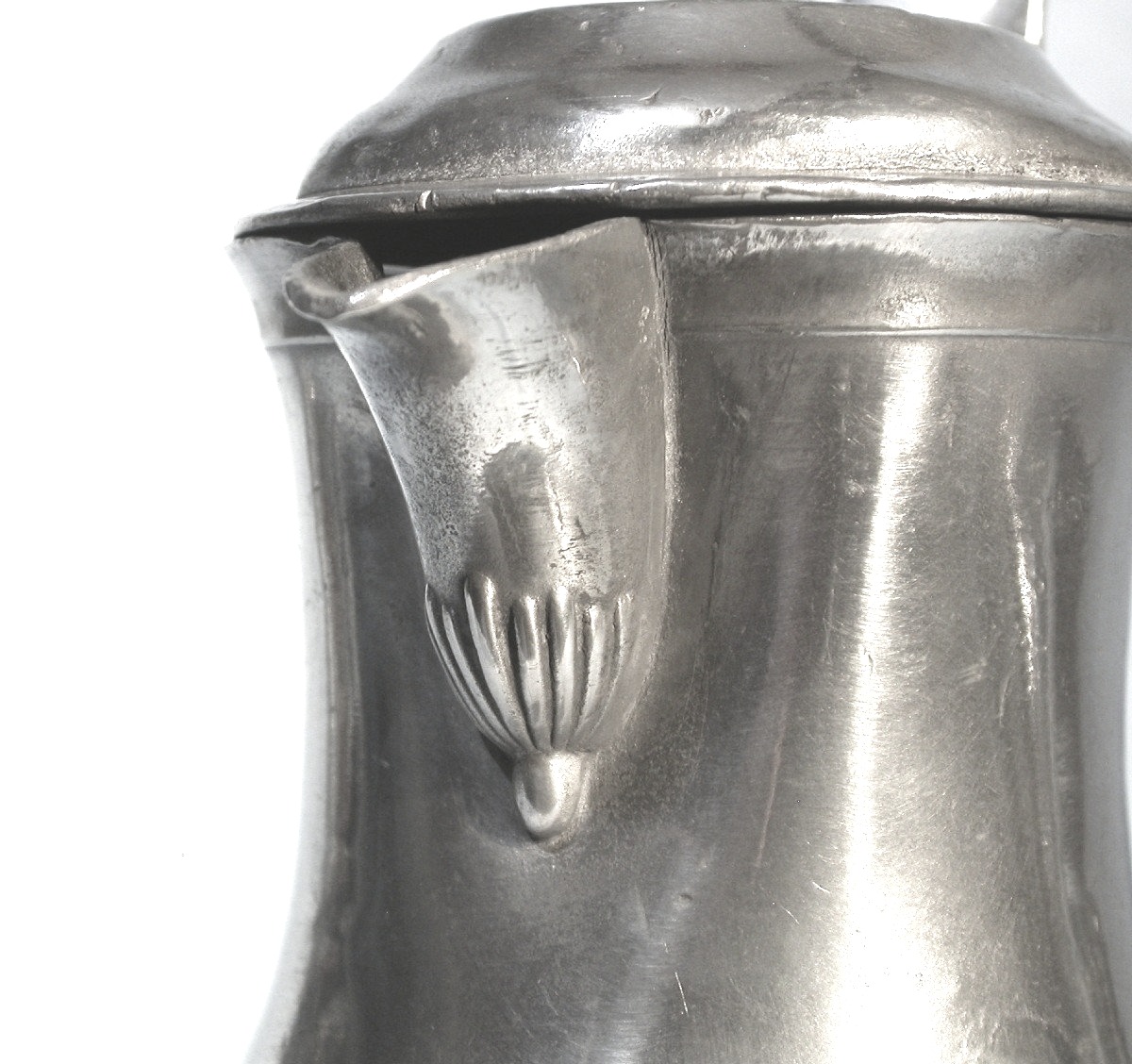 Pewter Wine Pitcher - Tournai, 19th Century-photo-4