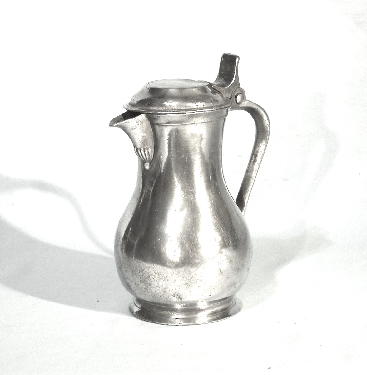 Pewter Wine Pitcher - Tournai, 19th Century-photo-4