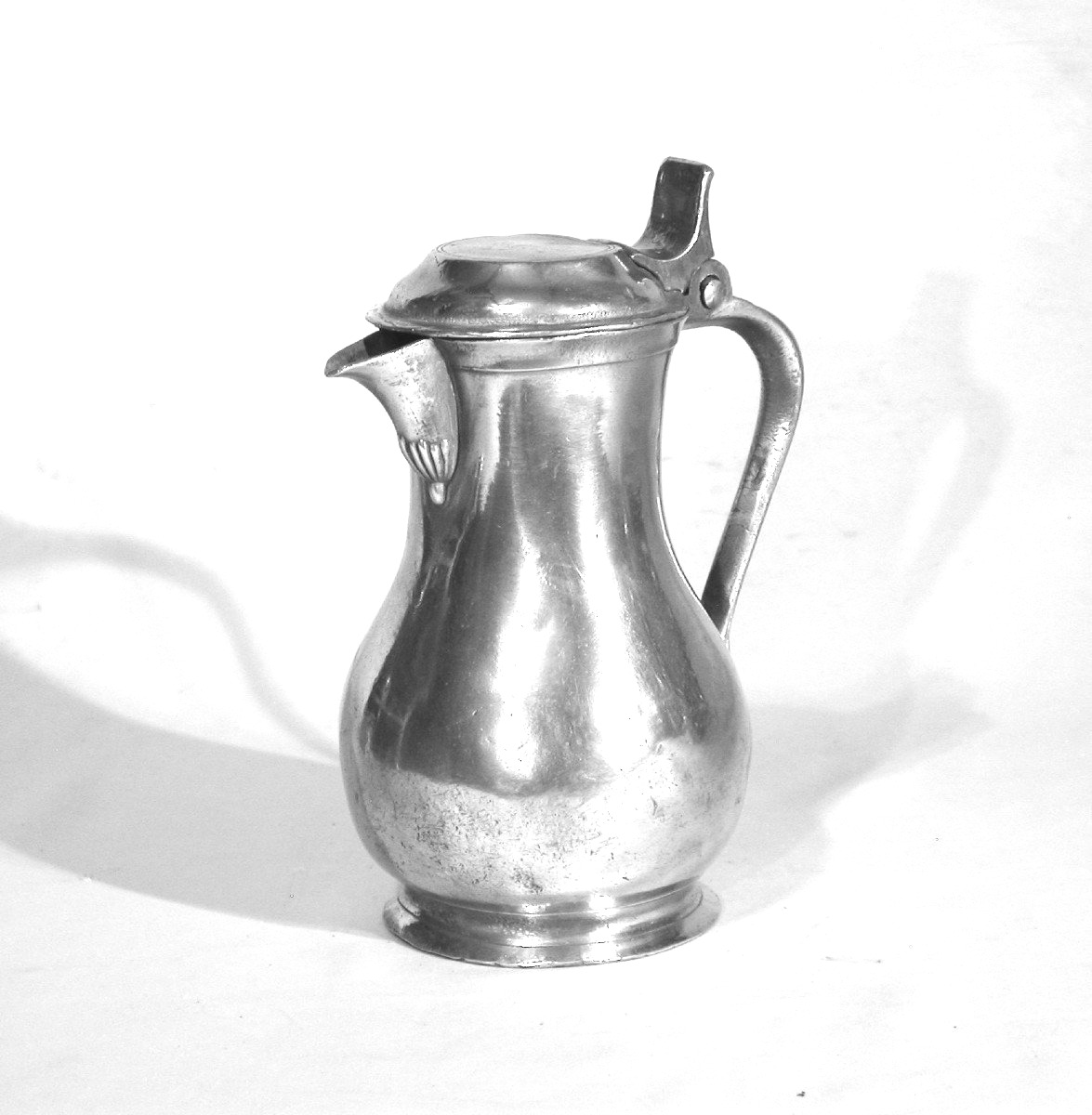 Pewter Wine Pitcher - Tournai, 19th Century