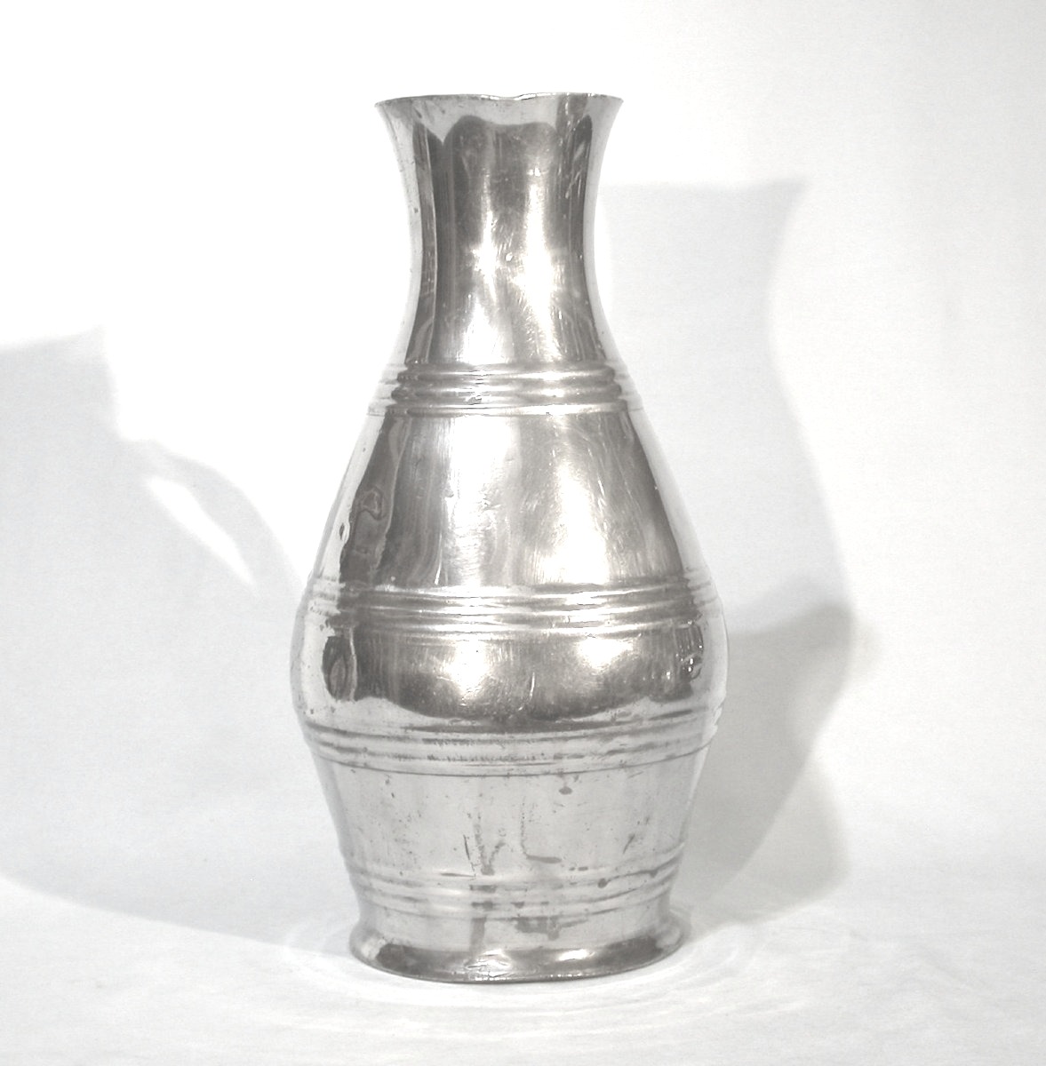 Pewter Wine Merchant Jug - Ile De France, 19th Century-photo-3