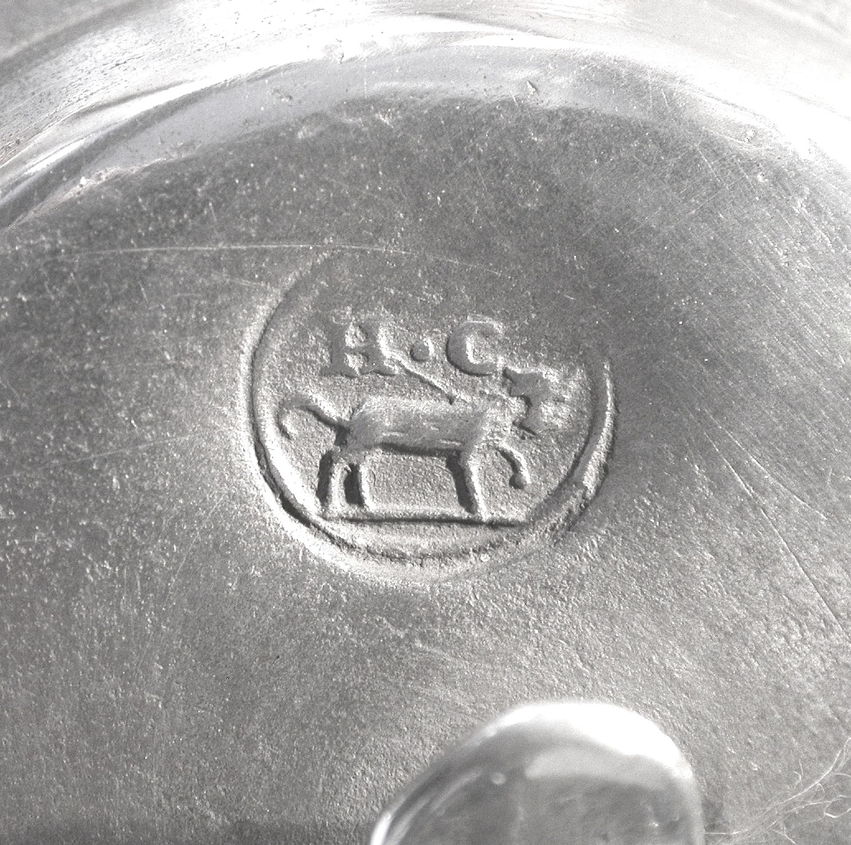 Rare Pewter Wine Pitcher - Orleans, 18th Century-photo-5