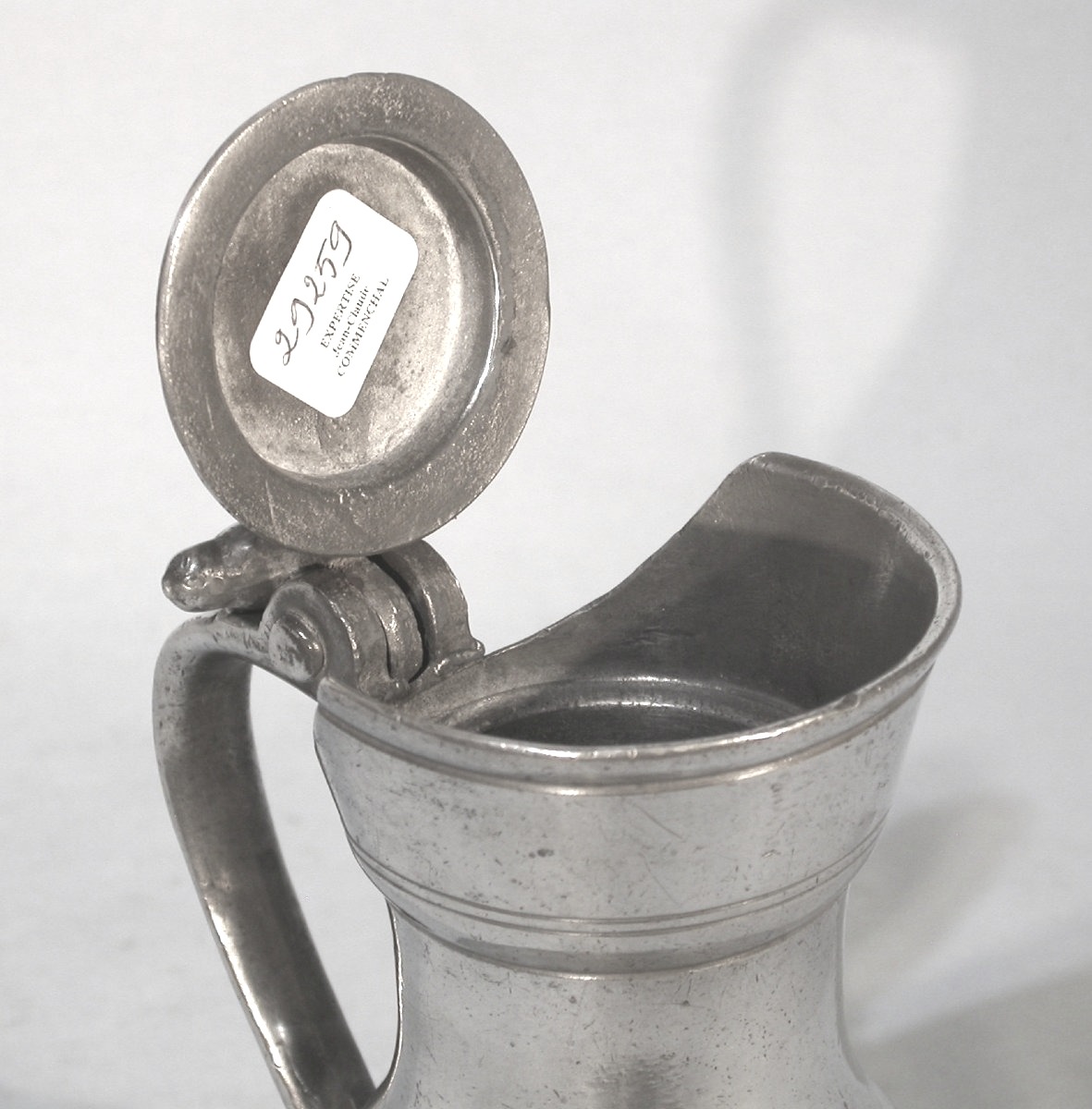 Rare Pewter Wine Pitcher - Orleans, 18th Century-photo-1