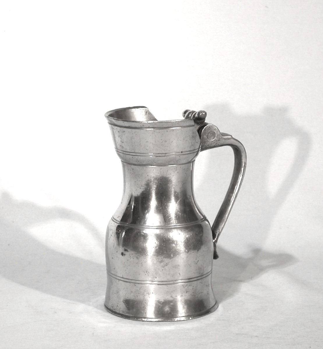 Rare Pewter Wine Pitcher - Orleans, 18th Century