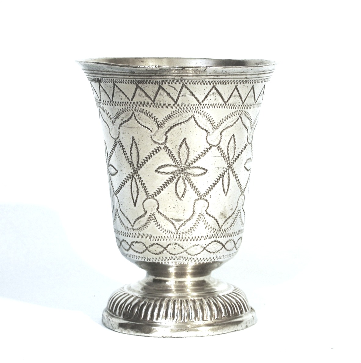 Pewter Cup - Montargis, End Of XVIII Th C.-photo-2