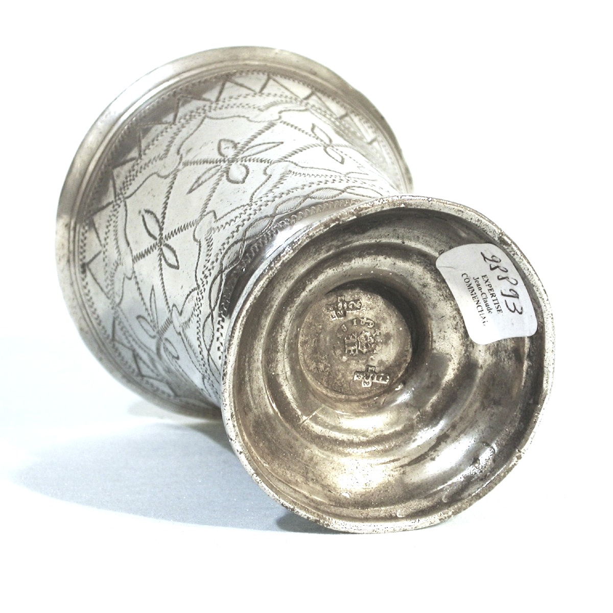 Pewter Cup - Montargis, End Of XVIII Th C.-photo-1