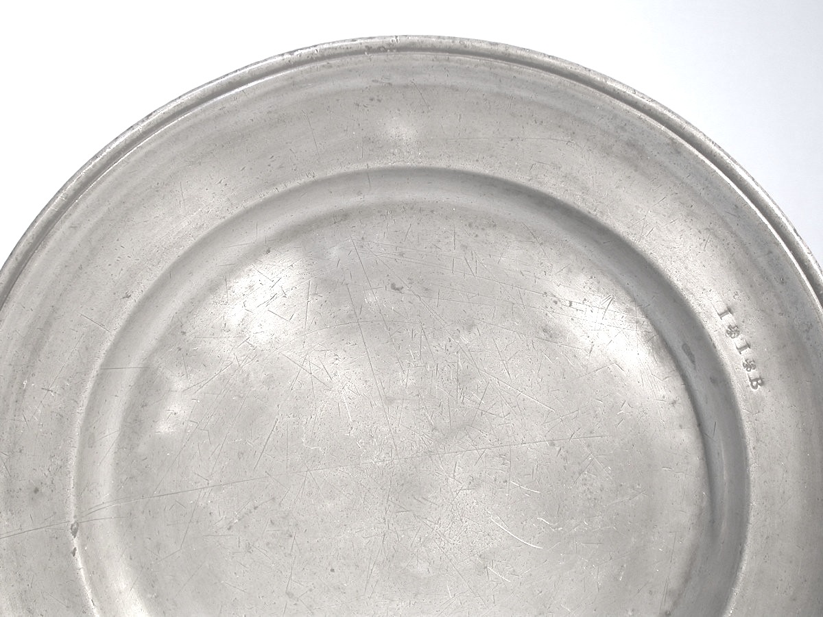 Pewter Dish - Douai, 18th Century-photo-2