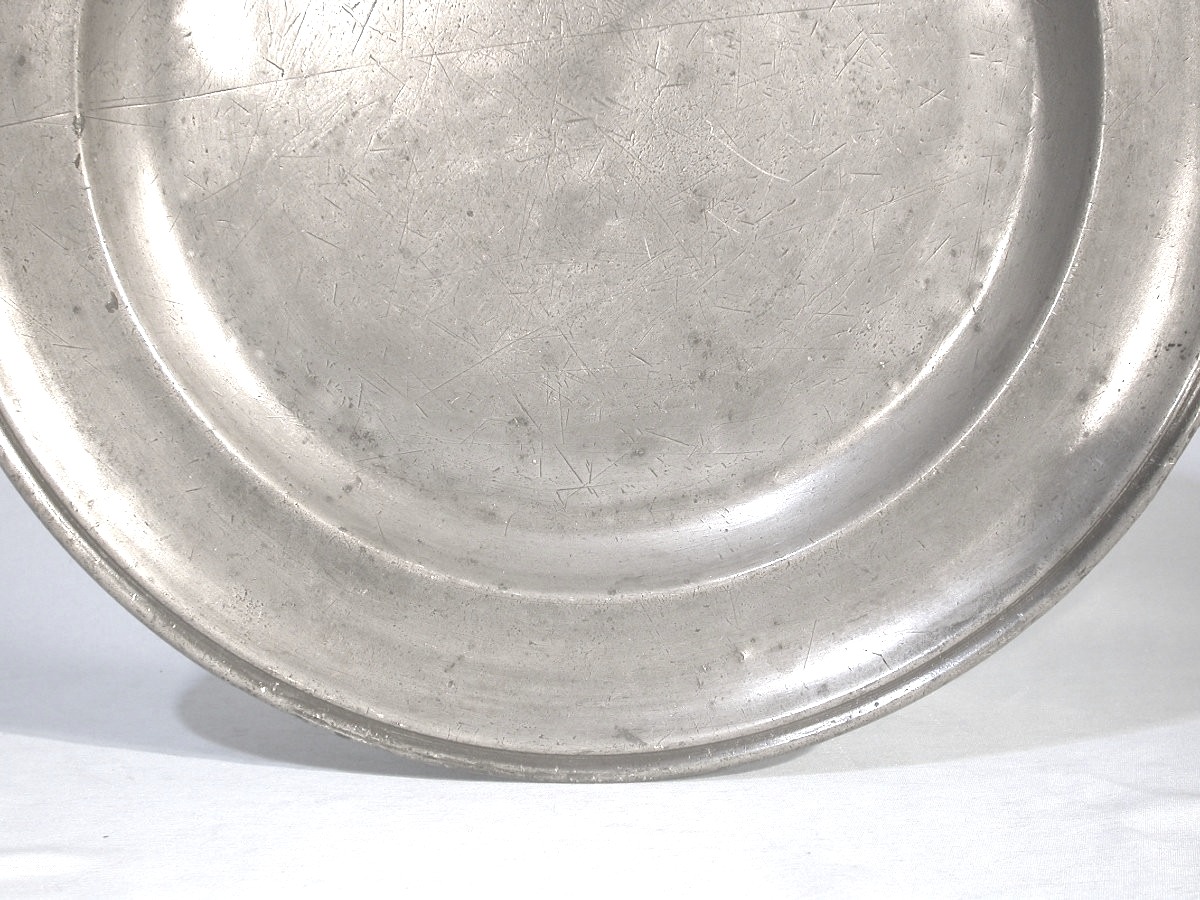 Pewter Dish - Douai, 18th Century-photo-3