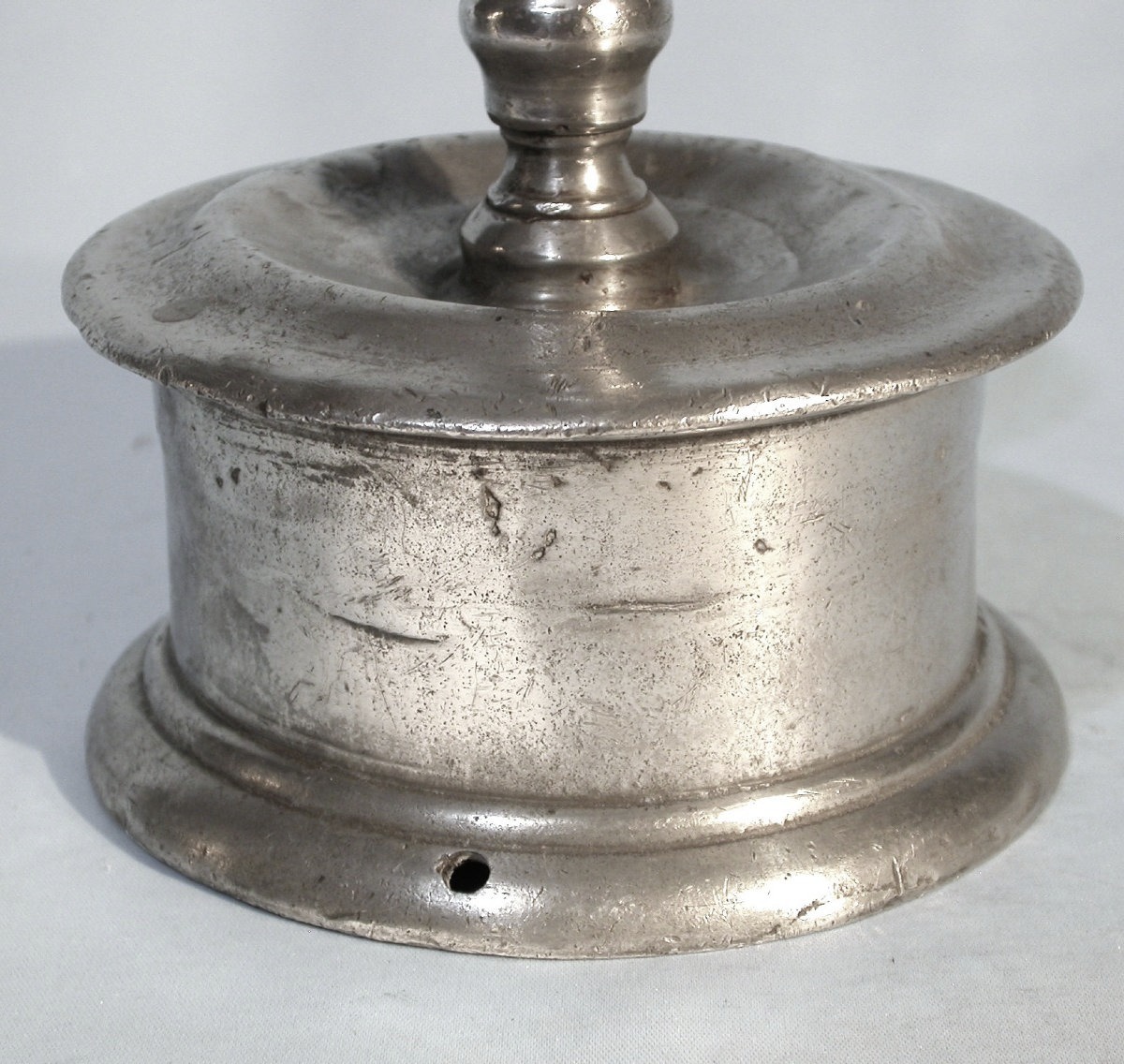 INEDIT - FLAMBEAU EN ETAIN - ESPAGNE (SEGOVIE), CIRCA 1700-photo-4