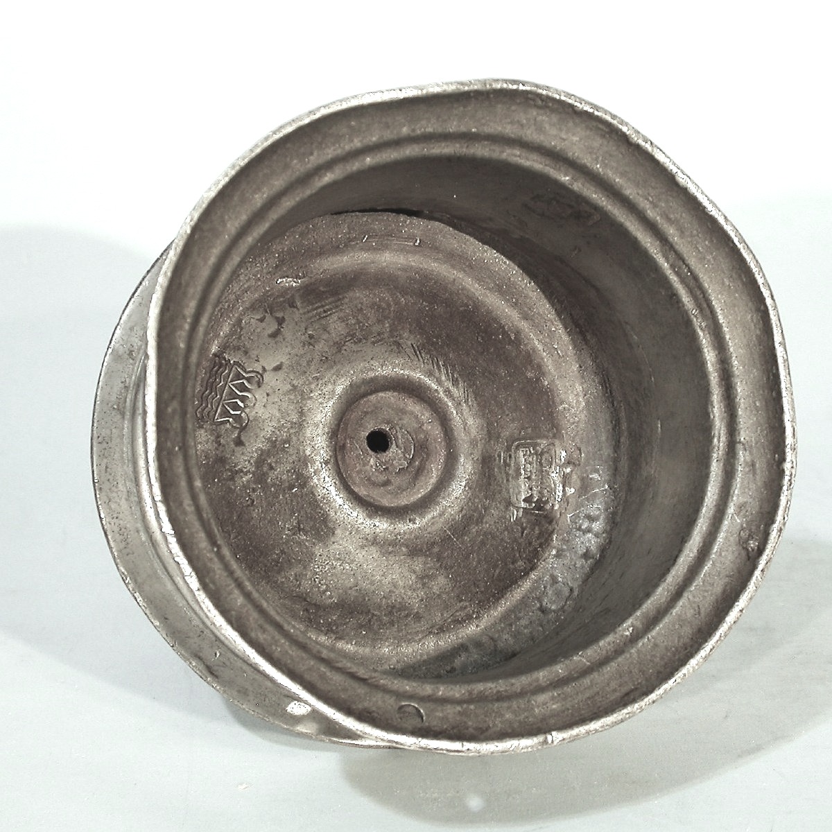 INEDIT - FLAMBEAU EN ETAIN - ESPAGNE (SEGOVIE), CIRCA 1700-photo-2