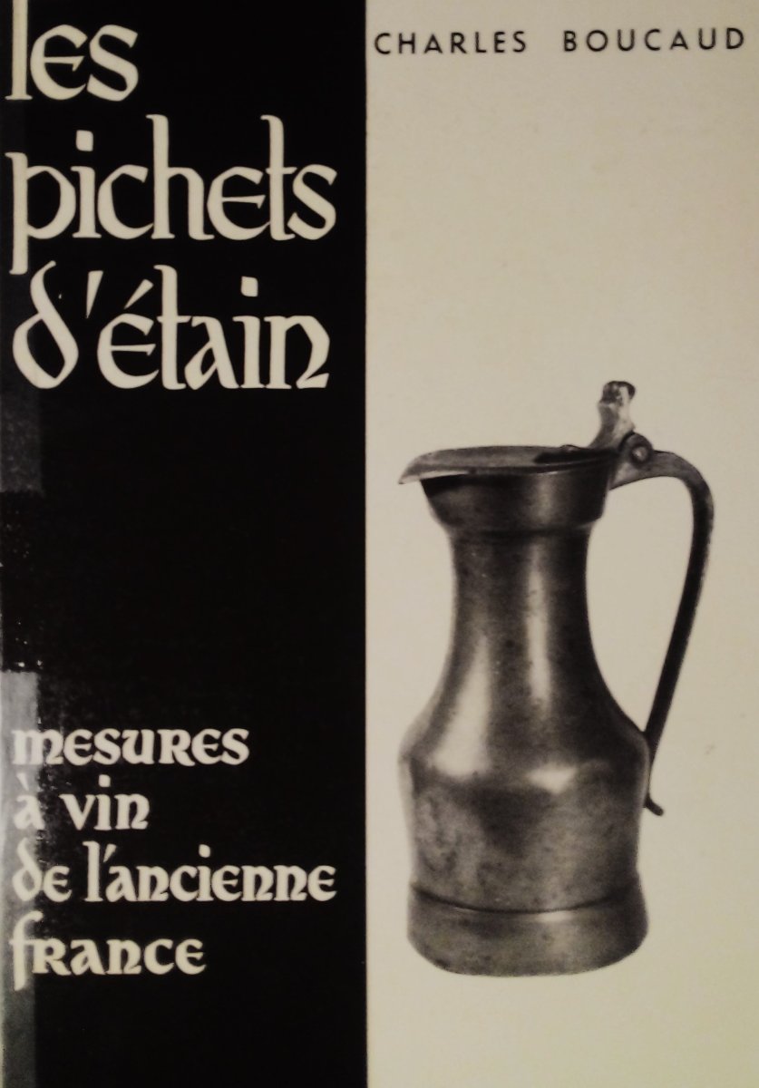 Pewter Wine Pitcher - Paris, 18th Century-photo-6
