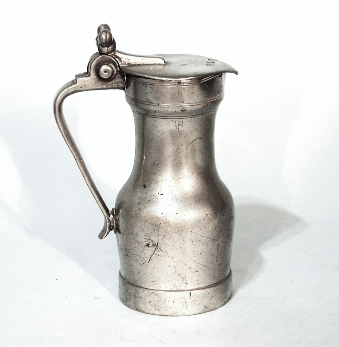 Pewter Wine Pitcher - Rouen, 18th Century