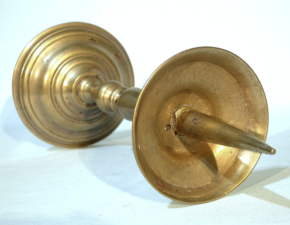 PIQUE-CIERGES EN BRONZE, FRANCE, CIRCA 1700-photo-4