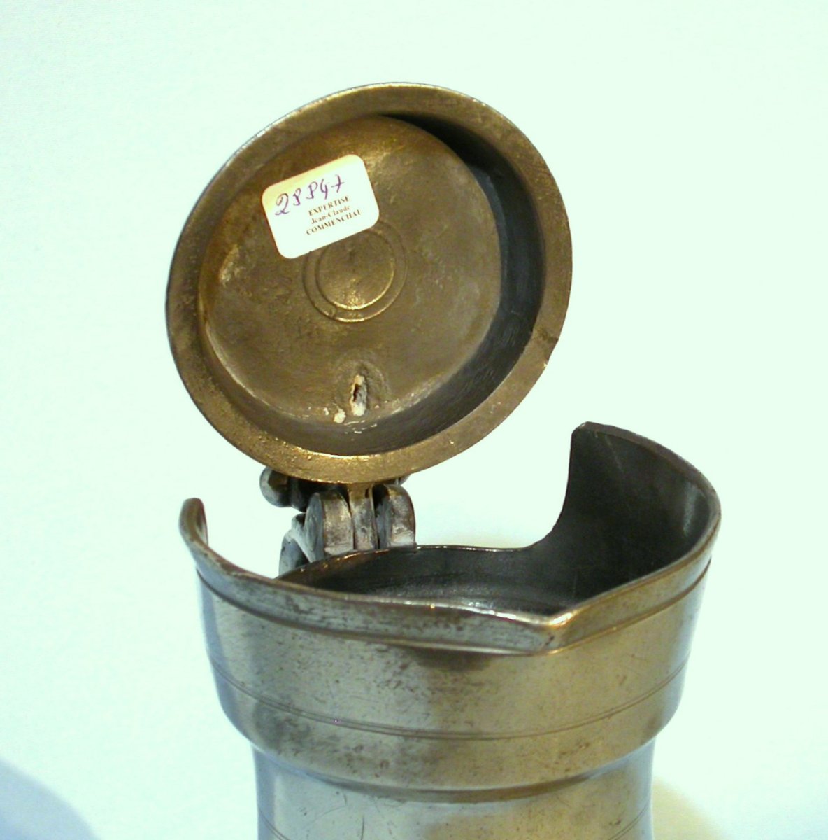 Pewter Wine Pitcher - Orleanais, 18th Century-photo-4
