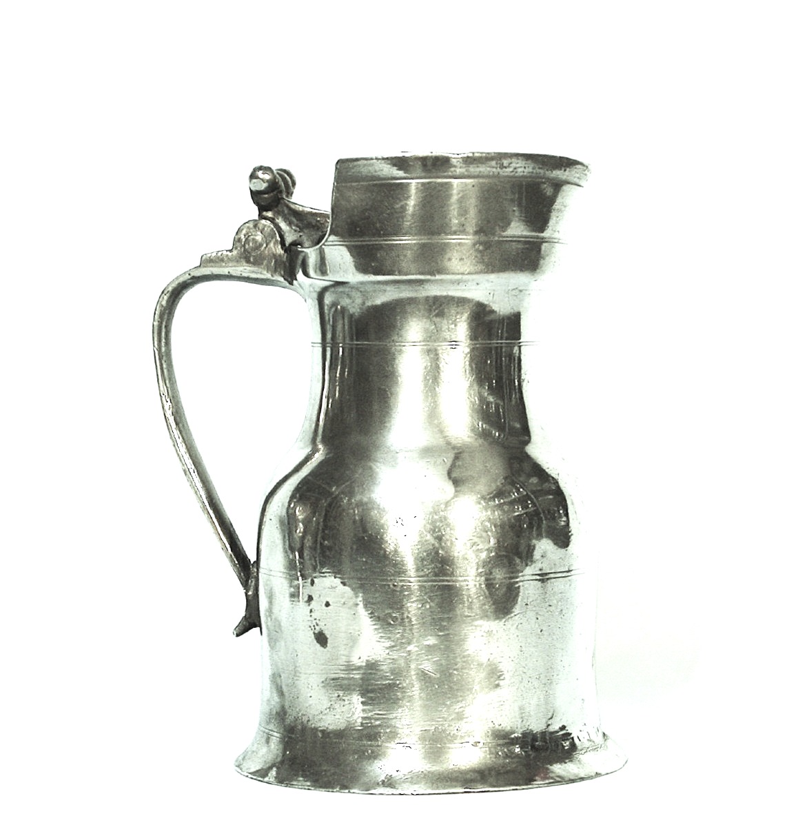 Pewter Wine Pitcher - Orleanais, 18th Century-photo-2