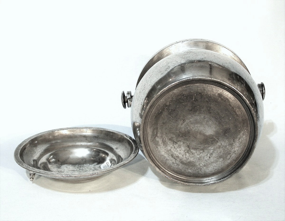 Pewter Dinner Carrier - Parisian Basin, Circa 1800-photo-3