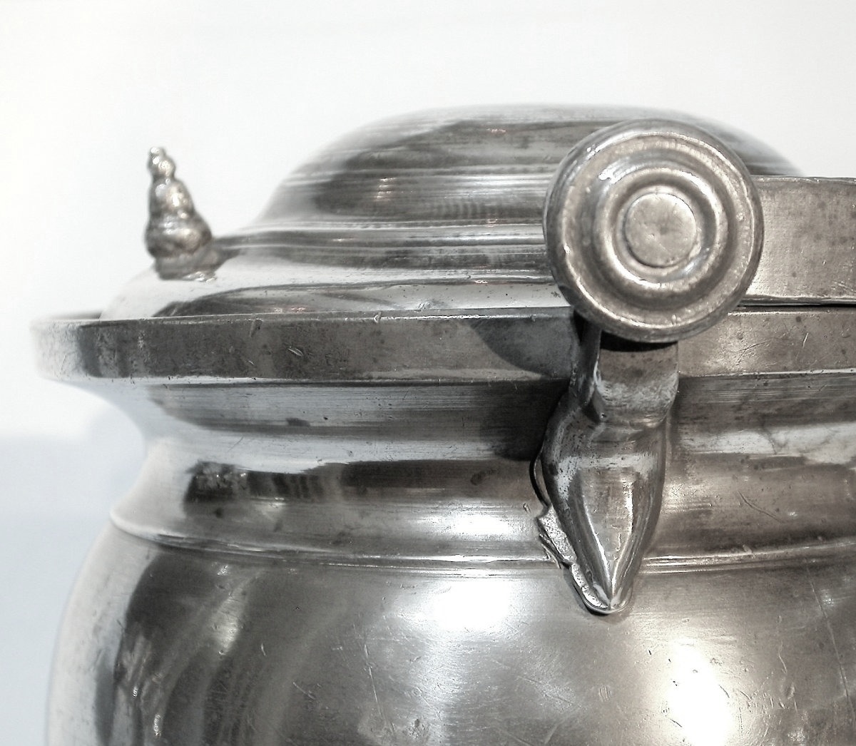 Pewter Dinner Carrier - Parisian Basin, Circa 1800-photo-4