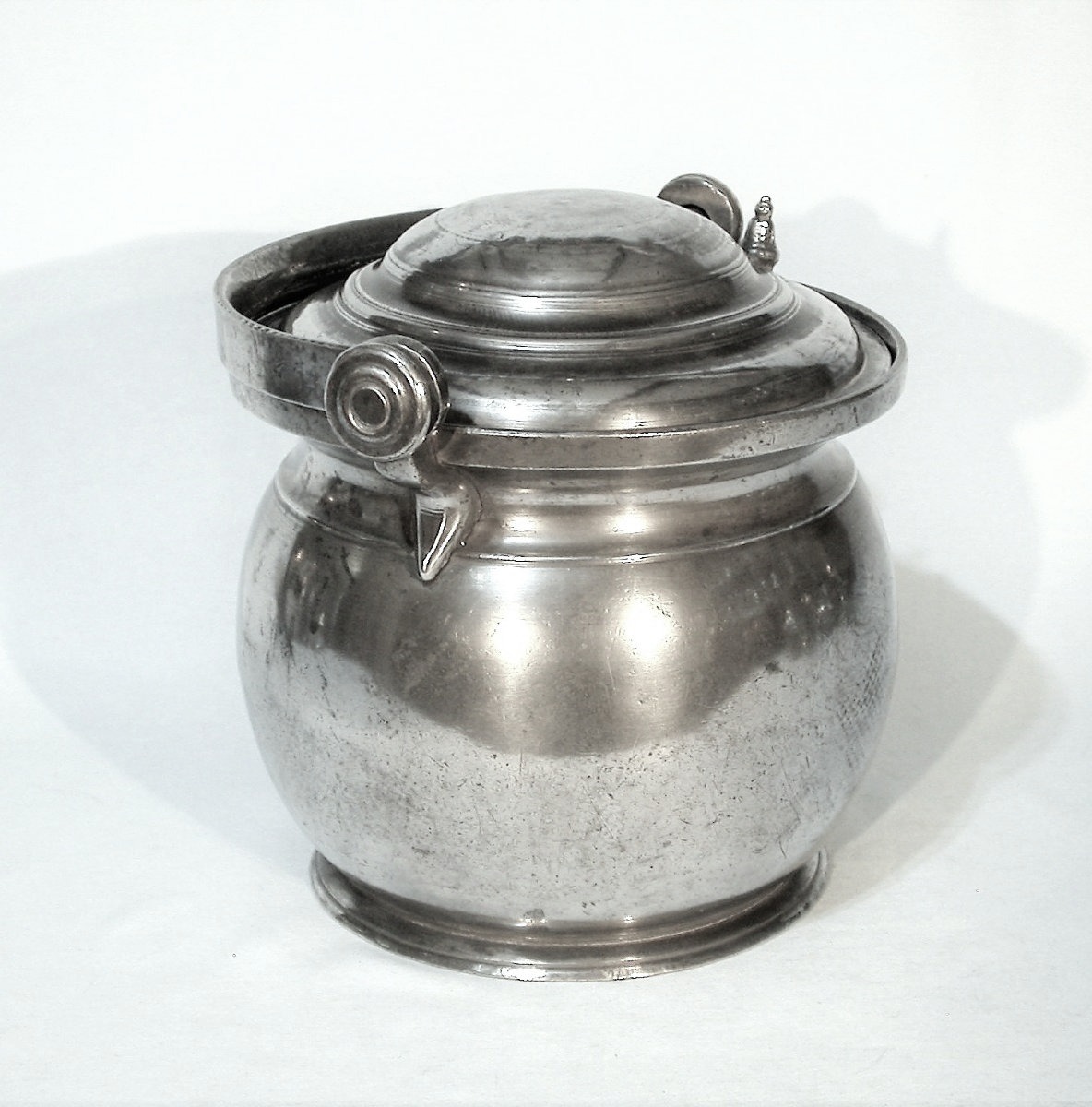 Pewter Dinner Carrier - Parisian Basin, Circa 1800-photo-1