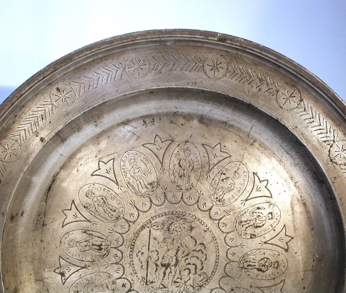 GRAND PLAT GRAVE - FRANCFORT, XVIII ème s.-photo-3