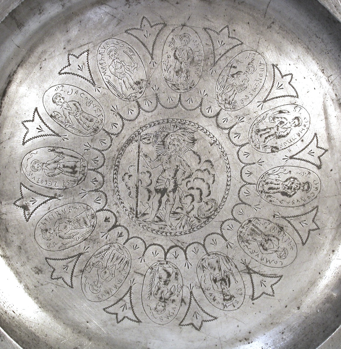 GRAND PLAT GRAVE - FRANCFORT, XVIII ème s.-photo-1