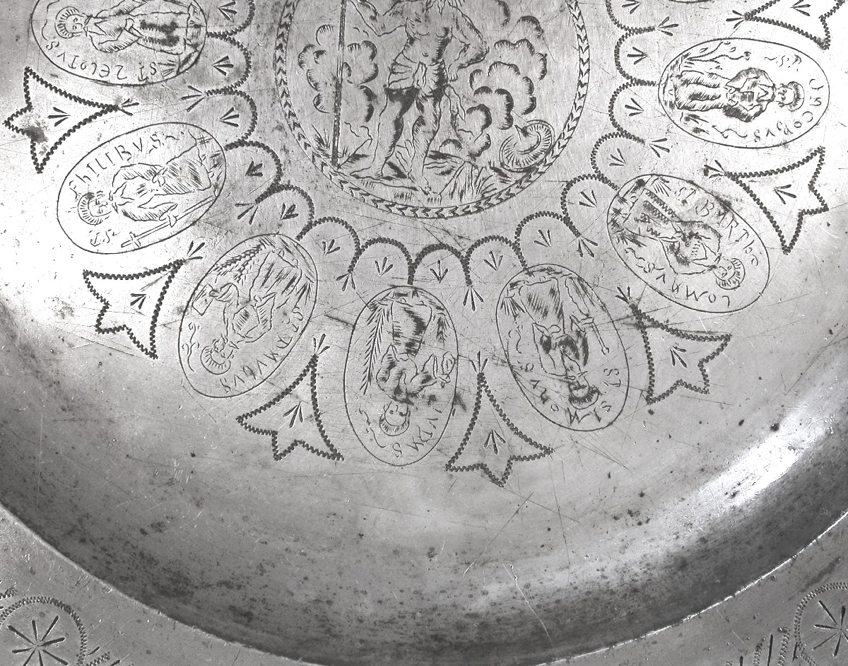 GRAND PLAT GRAVE - FRANCFORT, XVIII ème s.-photo-3