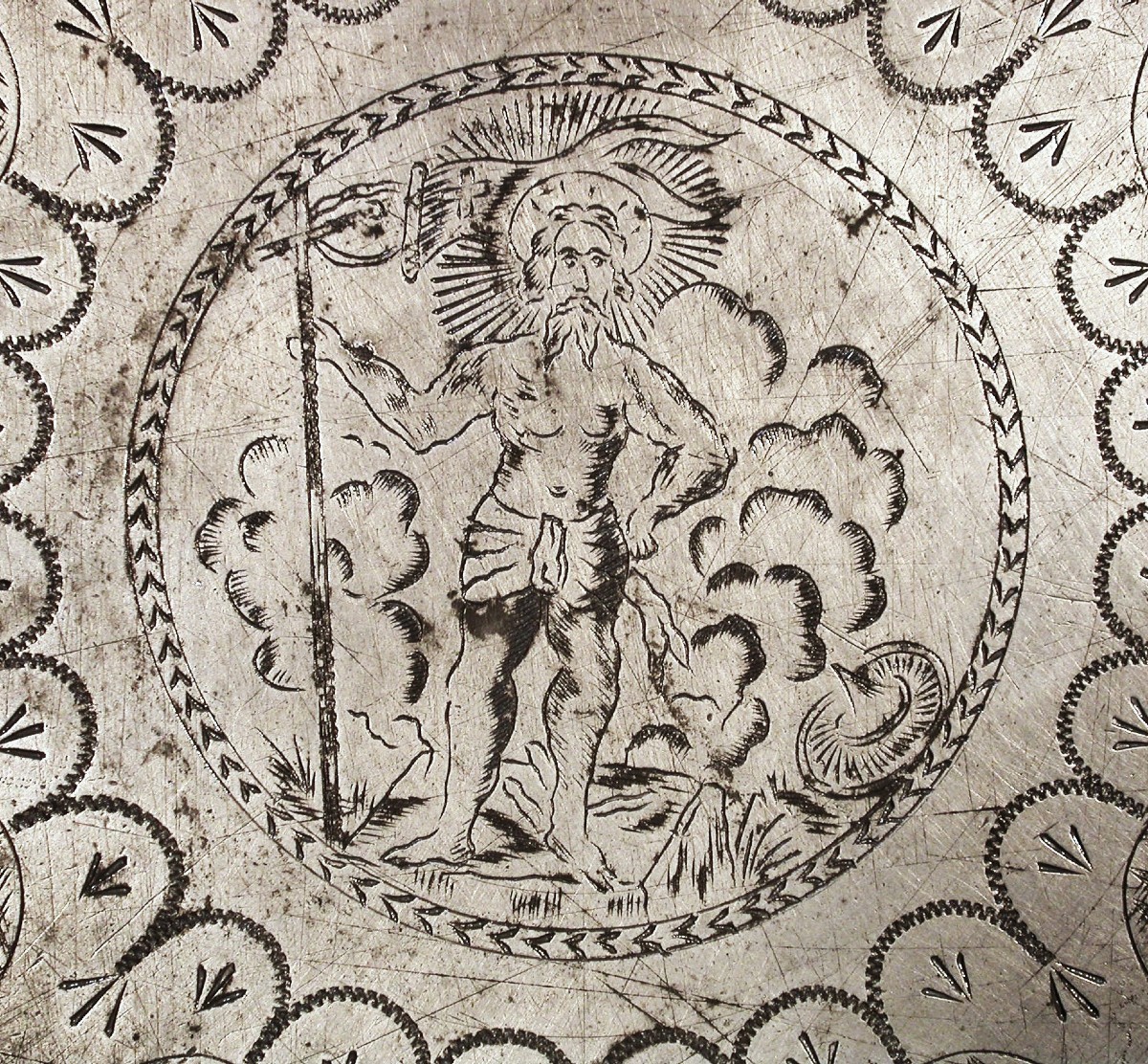 GRAND PLAT GRAVE - FRANCFORT, XVIII ème s.