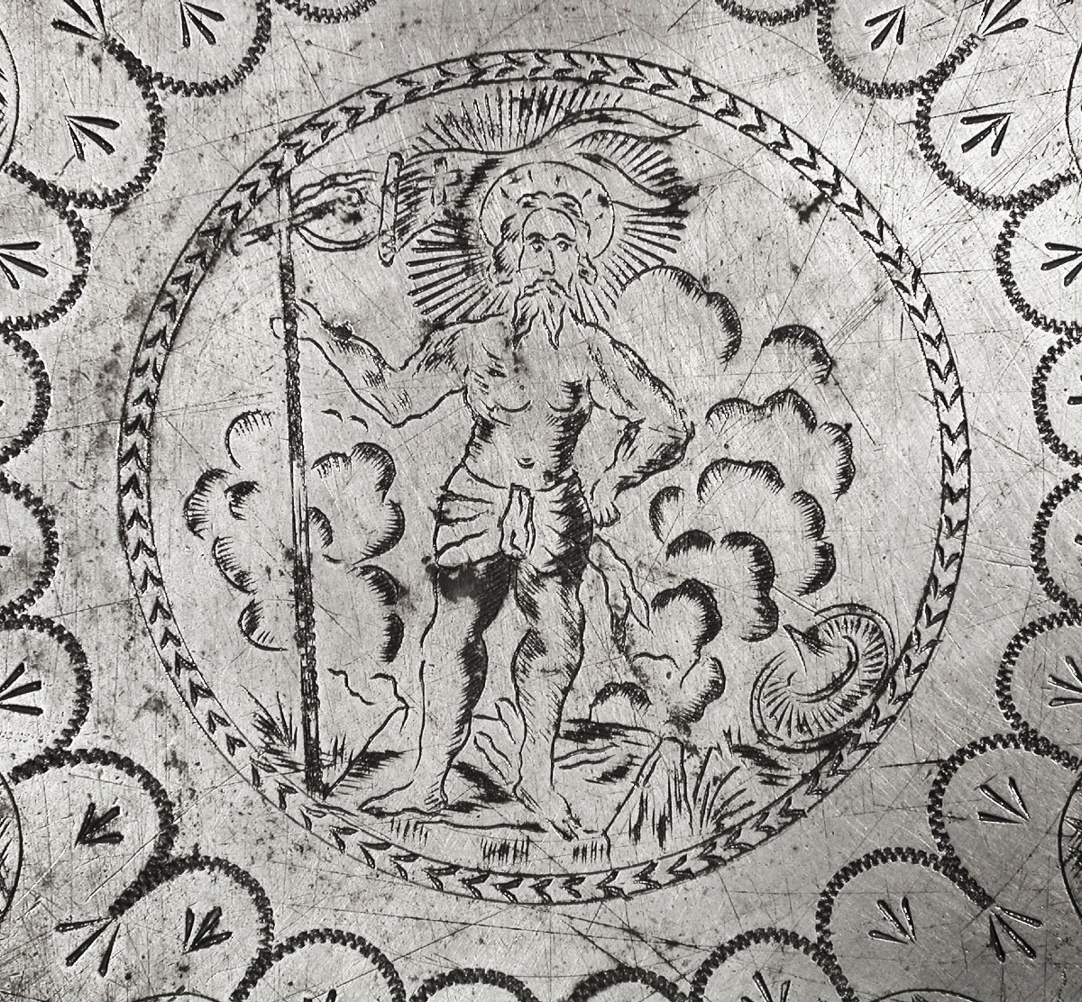 GRAND PLAT GRAVE - FRANCFORT, XVIII ème s.