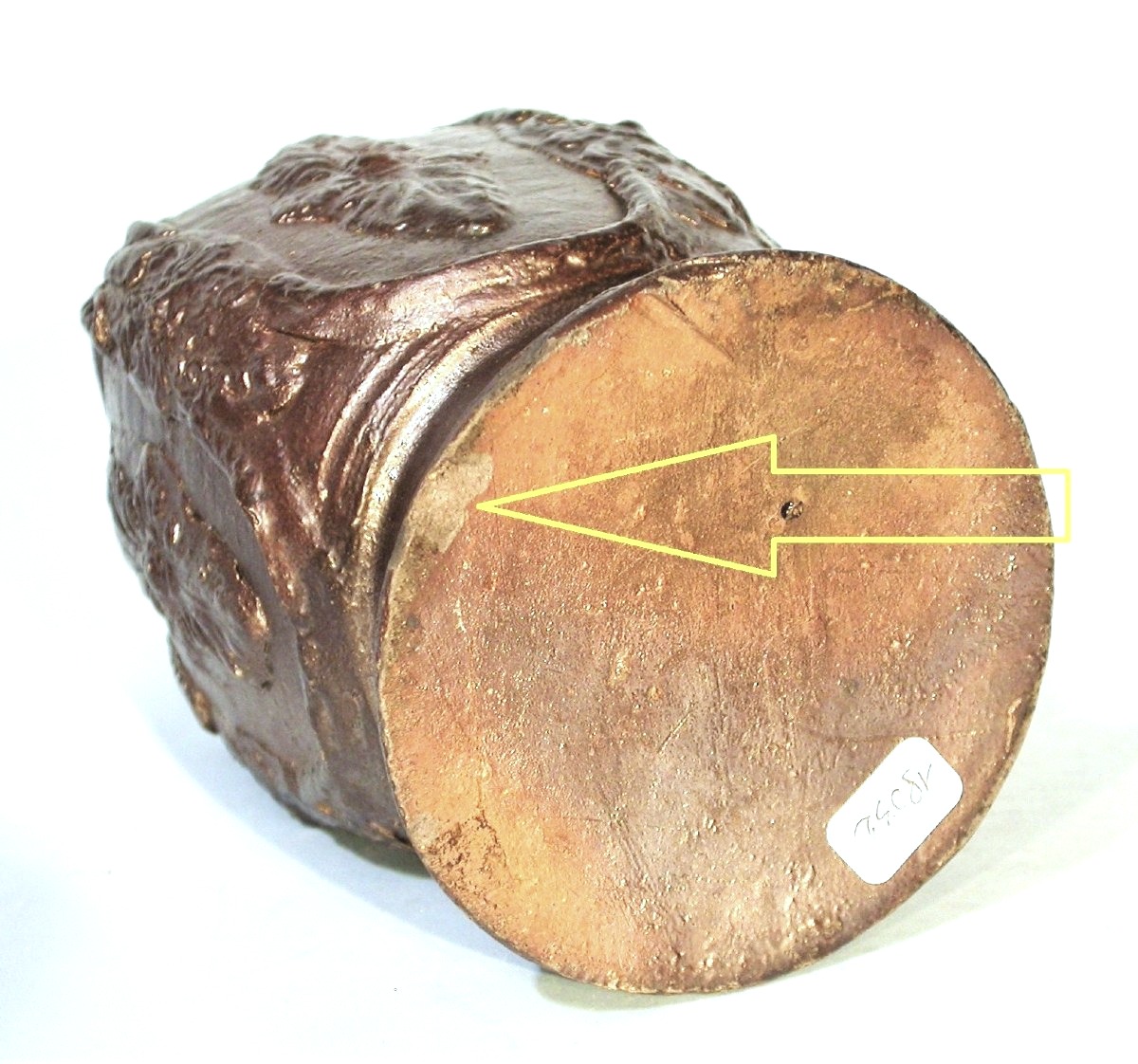 BOUTEILLE EN GRES - ALLEMAGNE (CREUSSEN ?), XVII ème s-photo-4
