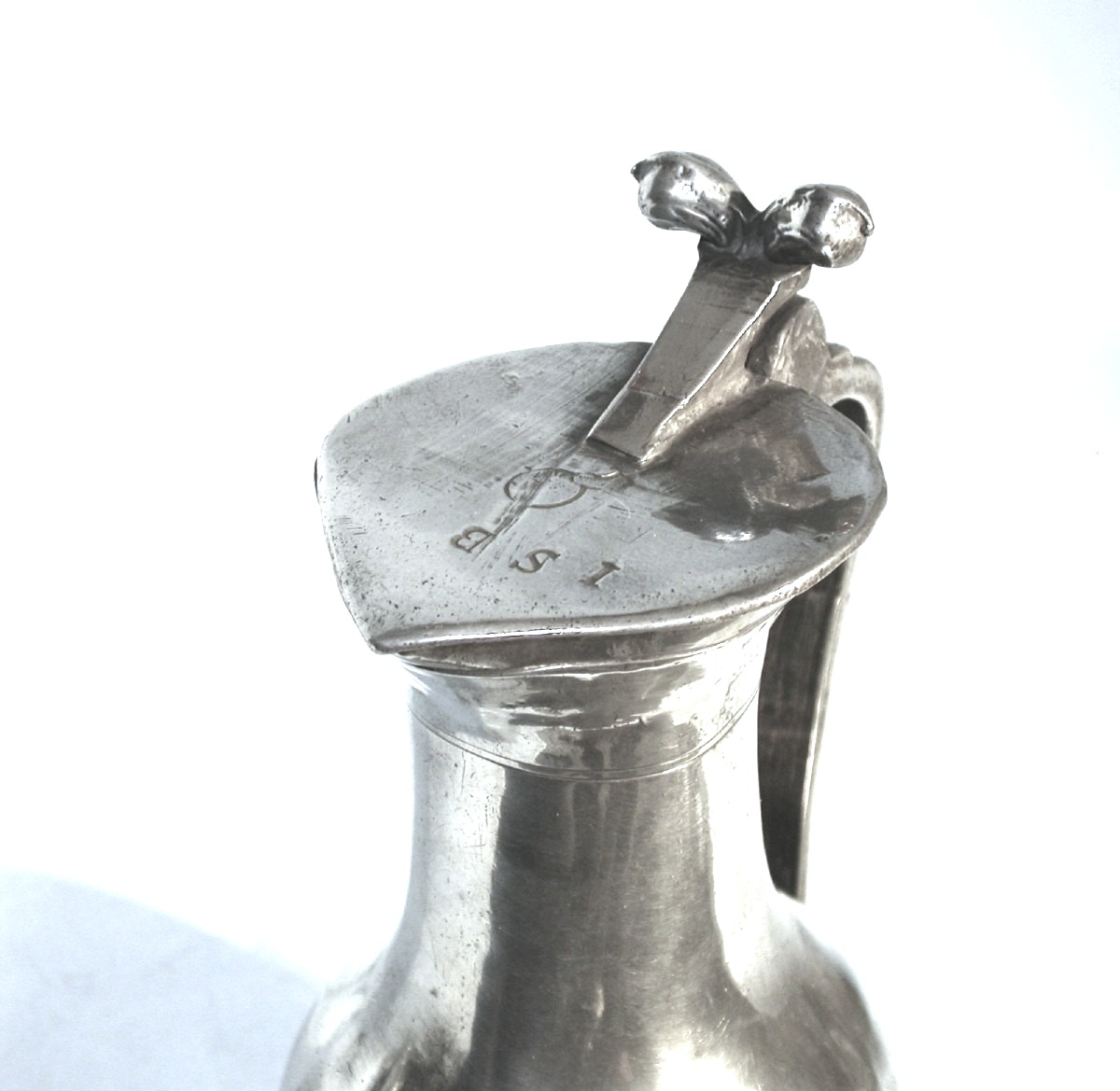 Wine Pewter Pitcher - Besancon, XVIII ème S-photo-3