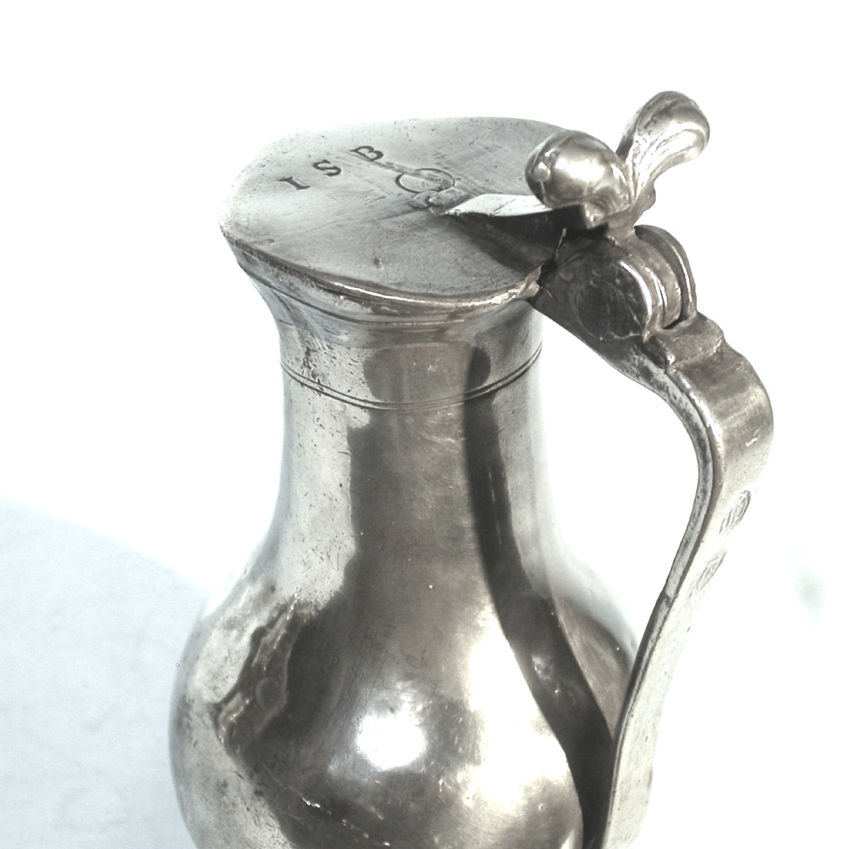 Wine Pewter Pitcher - Besancon, XVIII ème S-photo-4