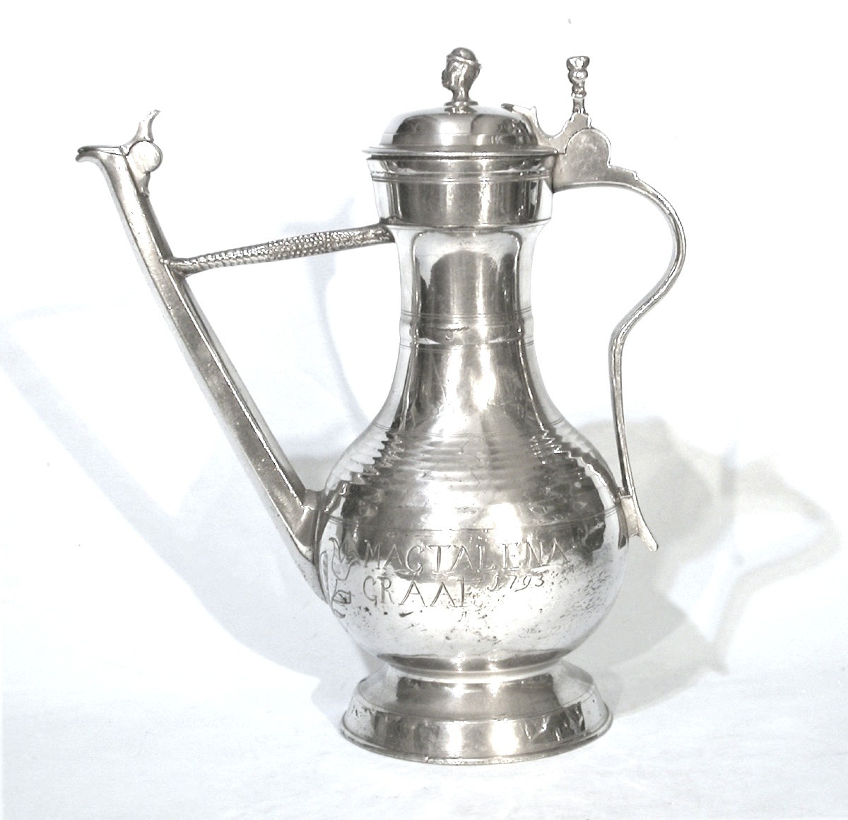 "stegkanne" Pewter Ewer - Berne, 18th Century-photo-2