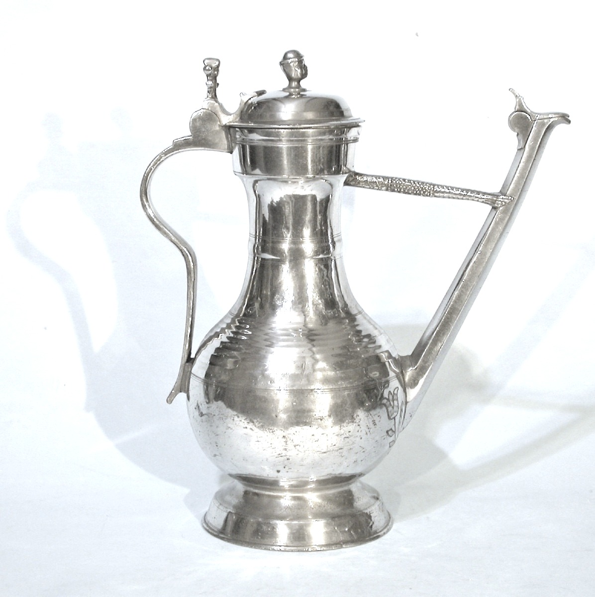 "stegkanne" Pewter Ewer - Berne, 18th Century