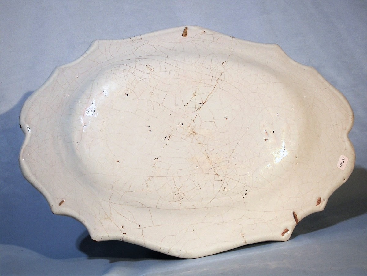 Rouen Earthenware Dish, 18th Century-photo-4