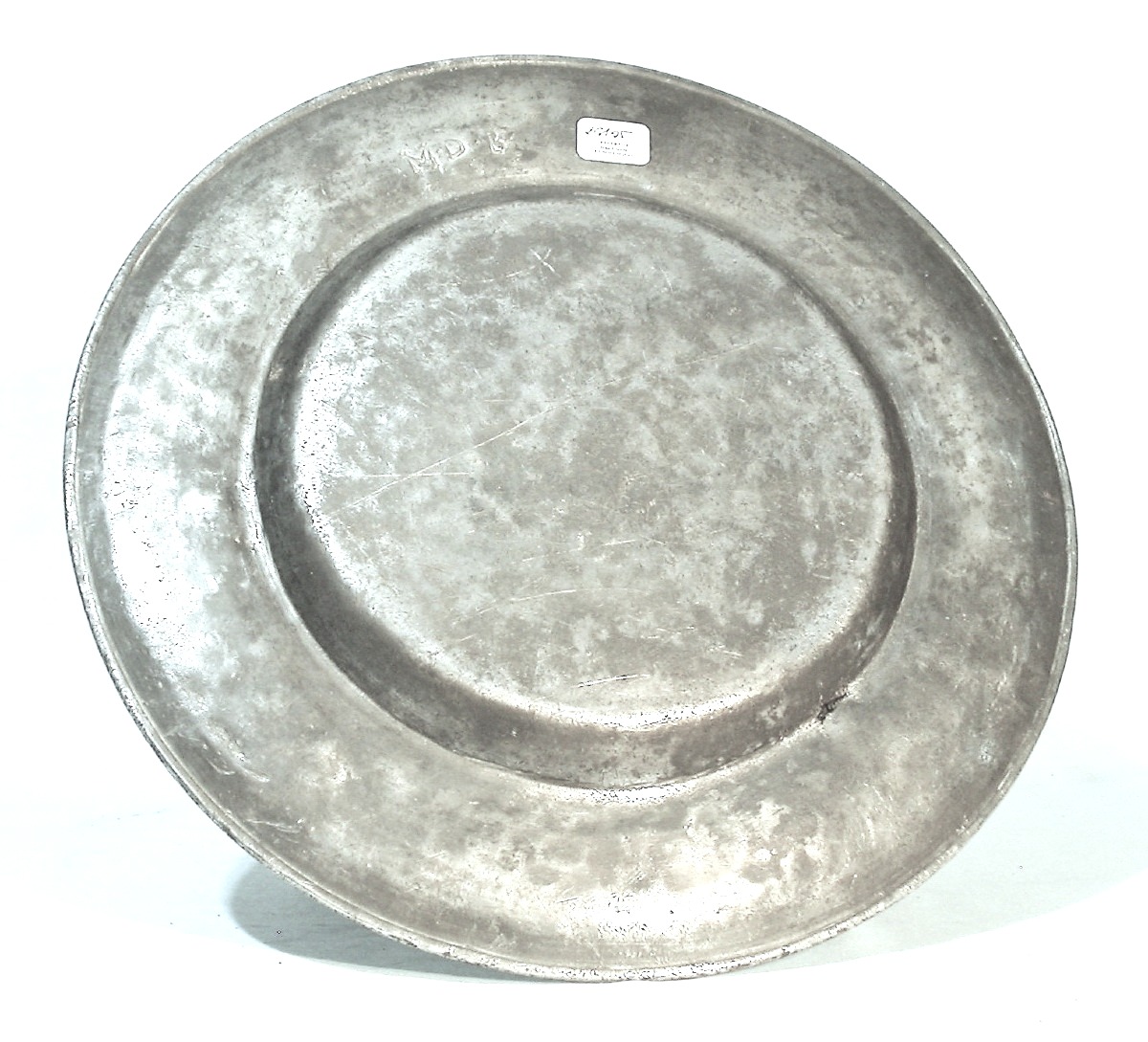 "cardinal" Pewter Dish - Digne-les-bains, 18th Century-photo-4