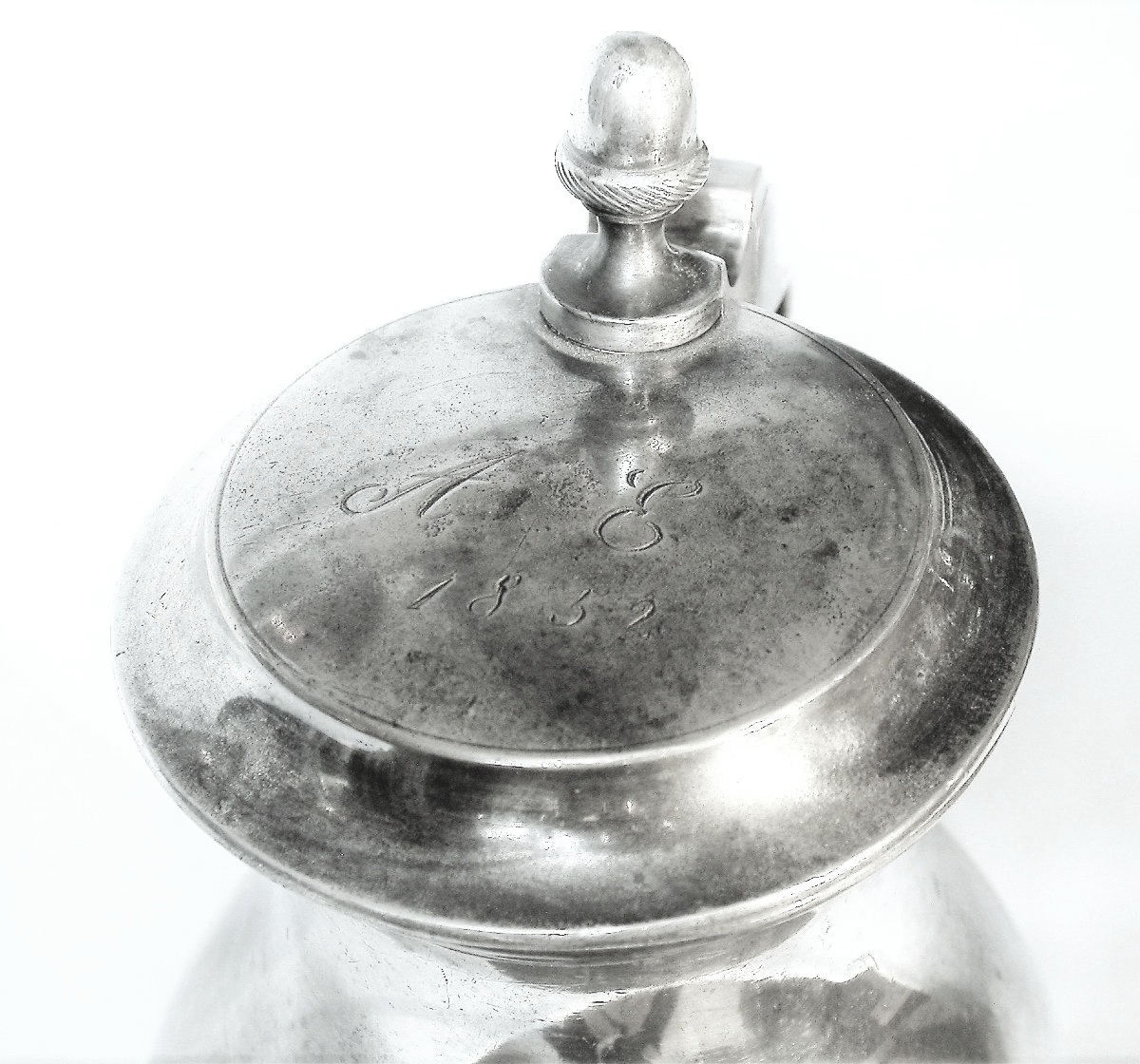 Pewter Wine Pitcher - Salzburg, 19th Century-photo-4