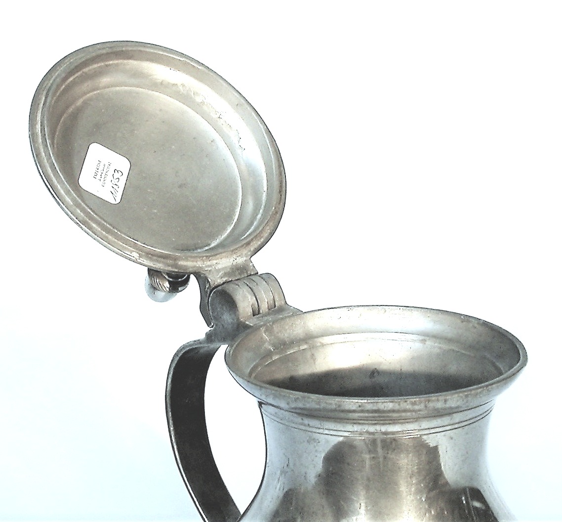 Pewter Wine Pitcher - Salzburg, 19th Century-photo-1