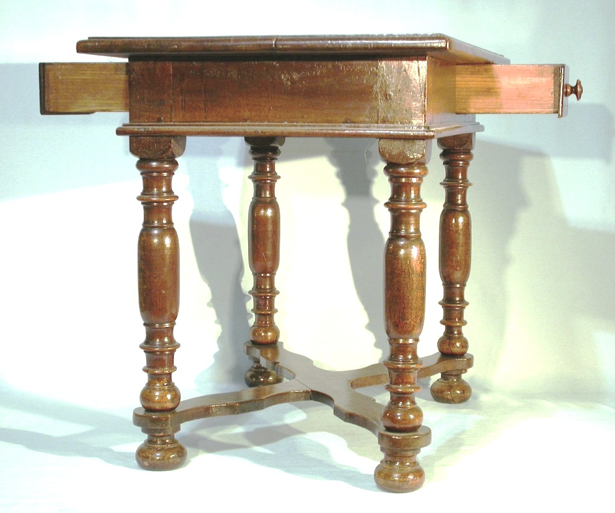 Rare Small Marquetted Table - Early 18th Century-photo-3