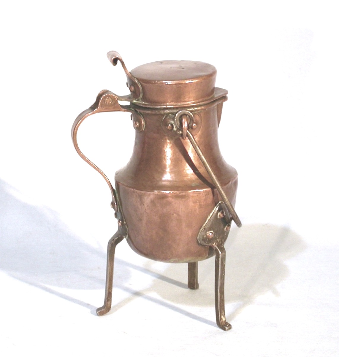 Rare Tiny Copper Coquemar - Circa 1800-photo-2