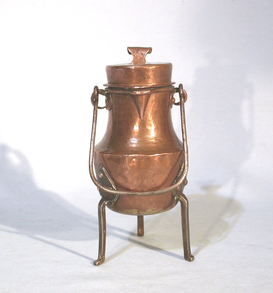 Rare Tiny Copper Coquemar - Circa 1800-photo-3