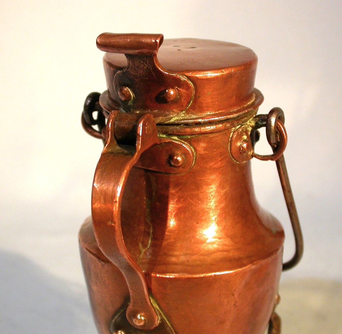 Rare Tiny Copper Coquemar - Circa 1800-photo-3
