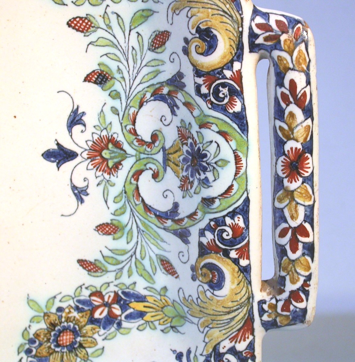 Earthenware Basket - Rouen, Mid-18th Century-photo-2